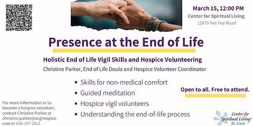 Presence at the End of Life: Holistic Care & Hospice Skills