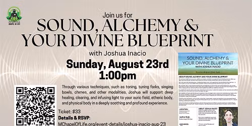 Sound, Alchemy & Your Divine Blueprint \u2022 Joshua Inacio
