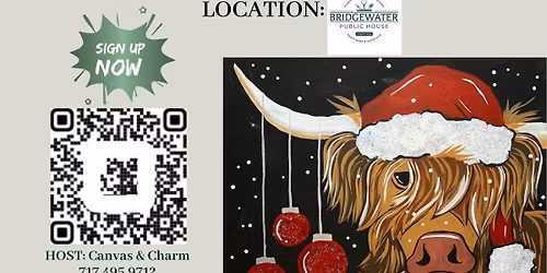 Honey the Holiday Highland Paint Night