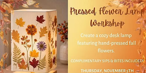 Pressed Flower Lamp Workshop