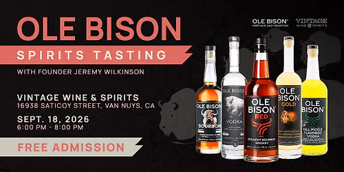Ole Bison Spirits Tasting