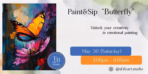 Acrylic Sip&Paint Workshop - Butterfly