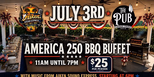 America 250 BBQ Buffet at The Pub