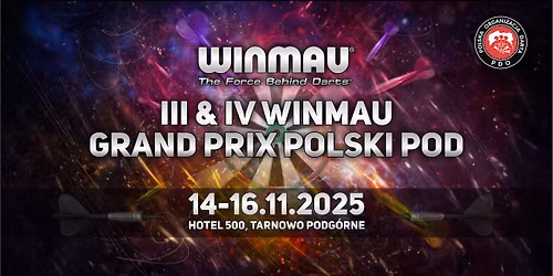 III & IV Winmau Grand Prix Polski POD oraz Turniej Kwalifikacyjny do Mistrzostw \u015awiata PDC 2025