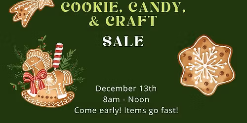 Cookie, Candy and Craft Sale