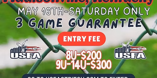 BATTLE OF THE BATS! 3GG SATURDAY ONLY MADISONVILLE KY