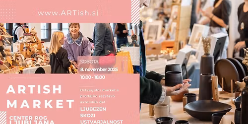 8. novembra se ARTish market preseli v Veliko dvorano Centra Rog!