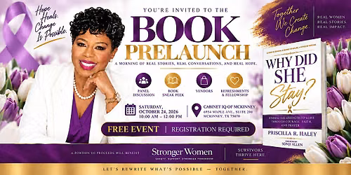 PRISCILLA R. HALEY'S BOOK PRELAUNCH