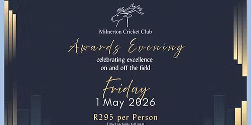 Milnerton Cricket Club 2025\/2026 Awards Evening
