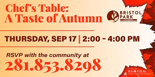 Chef's Table: A Taste of Autumn