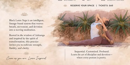 Black Lotus Yoga Foundations Workshop at Balance Yoga & Lifestyle