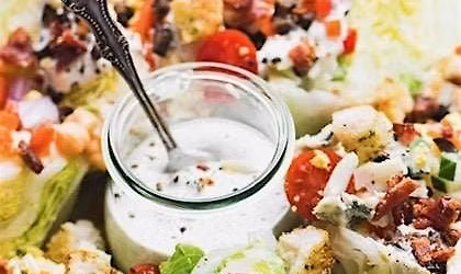 Pepper Crusted Pork Cutlets-Brandy Cream Sauce & Mini Wedge Salads