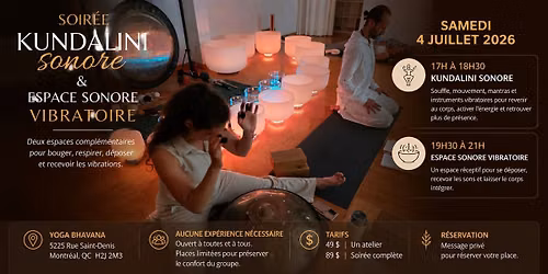 KUNDALINI SONORE & ESPACE SONORE