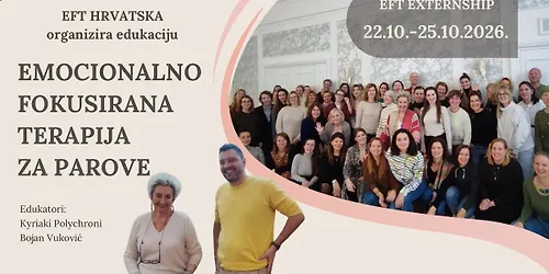 EFT EXTERNSHIP - početna edukacija iz emocionalno fokusirane terapije za parove