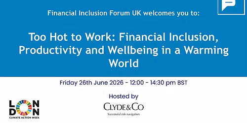Too Hot to Work: Financial Inclusion, Productivity and Wellbeing