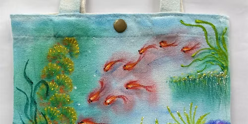 Acrylic on Textiles by Pauline Goh