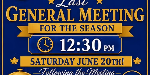 General meeting, Pot luck lunch