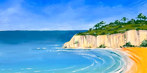 Sip & Paint at Porto Lounge, Fishponds, Bristol - "Dorset Coastline"