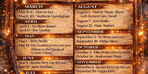 Marc is the Special Guest at the Bement Country Opry!