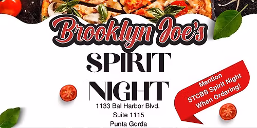 Spirit Night at Brooklyn Joe's Pizza