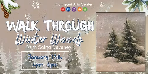 Painting with Solita: Walk Through Winter Woods