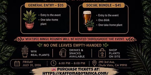 Plant Bingo @Balboa South (Chula Vista)