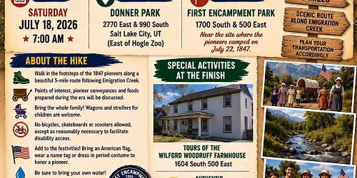 Walk in the Footsteps of the Pioneers