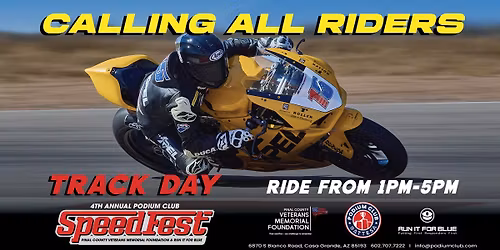 4th Annual SpeedFest - 2025 Charity Track Event for Motorcycles