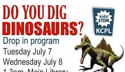Do you dig dinosaurs? Drop in program - Main Library