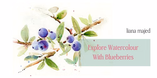 Explore Watercolour with Blueberries at Bean Around The World Coffee