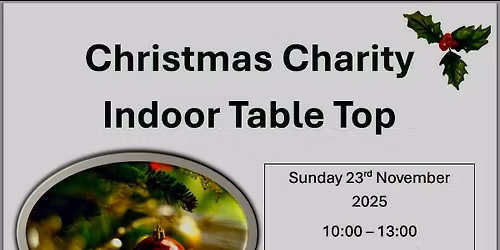 Charity RAF air cadets Christmas tabletop sale