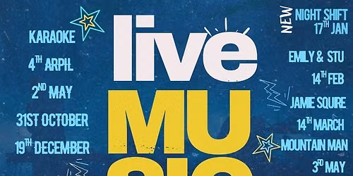 LIVE MUSIC - JANUARY - JUNE 2026