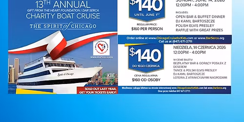 13th Annual Charity Boat Cruise-Gift From the Heart\/Dar Serca