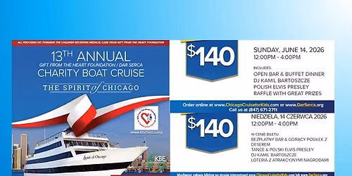13th Annual Charity Boat Cruise-Gift From the Heart\/Dar Serca