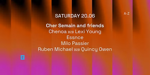 TOFFLER Presents Cher Semain and friends