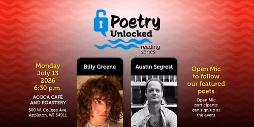 Billy Greene & Austin Segrest Poetry Reading