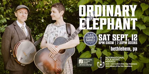 Ordinary Elephant \u2013 Award-winning Folk Duo Blending Storytelling, Close Harmonies, and Intricate String Work