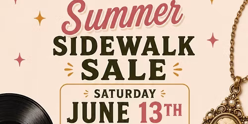 Summer Sidewalk Sale