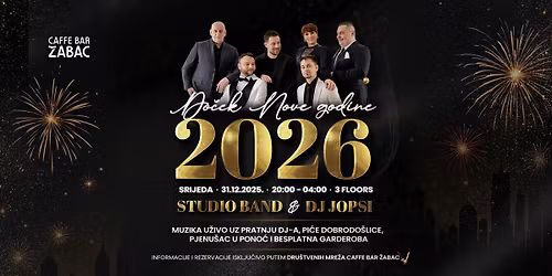 DO\u010cEK 2026. GODINE w\/ STUDIO BAND
