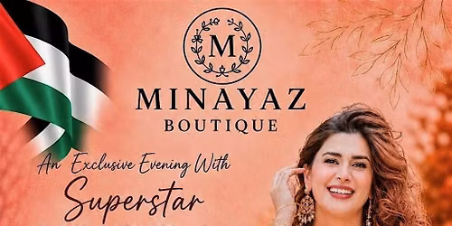 Kubra Khan Event to Fundraise for Palestine