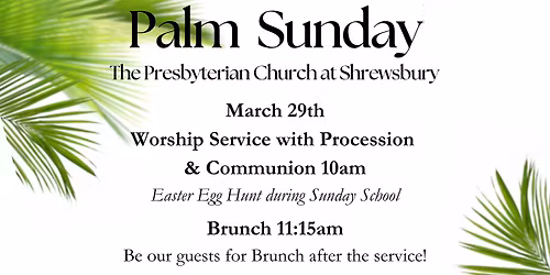 Palm Sunday Service & Brunch