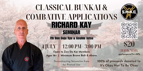 Bunkai Seminar with Sensei Richard Kay