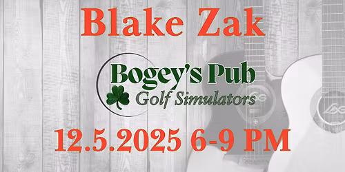 Blake Zak live at Bogey's Pub