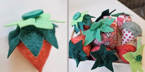 Hand Sewing: Strawberries, Sat. July 25, 2026, 10:00 am \u2013 12:00 pm