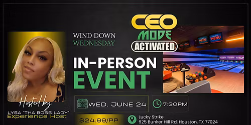Free RSVP \u2014 Wind Down Wednesday Bowling Night