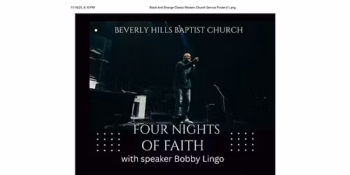 Bobby Lingo- Four Nights of Faith
