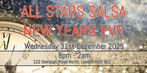 All Stars Salsa Wednesday 31st December 2025