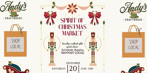 Spirit of Christmas Market at Andy's Crafthouse