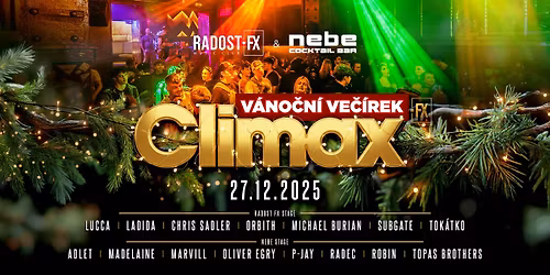 CLIMAX FX: V\u00c1NO\u010cN\u00cd VE\u010c\u00cdREK \u2022 RADOST FX \u2022 27.12.2025
