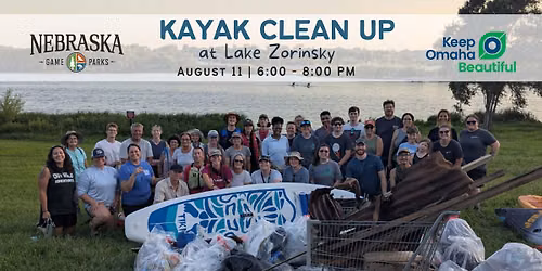 Kayak Clean Up at Zorinsky Lake